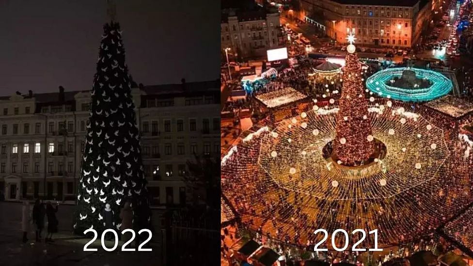 Ukraine மக்களின் மேசமான கிறிஸ்துமஸ் : கண்கலங்க வைக்கும் புகைப்படம் - இணையவாசிகள் உருக்கம்