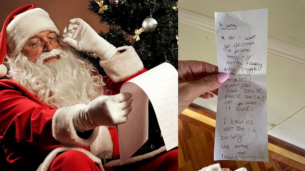 ”அப்பா அம்மாவுக்கு பணம் கொடுங்கள்” சாண்டா க்ளாஸுக்கு சிறுமி எழுதிய கடிதம் வைரல்