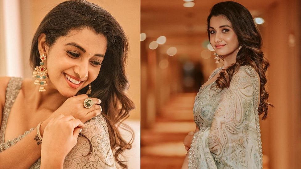 Priya Bhavani Shankar : ” மேகமோ அவள்” - சேலையில் ஜொலிக்கும் பிரியா பவானி சங்கர்