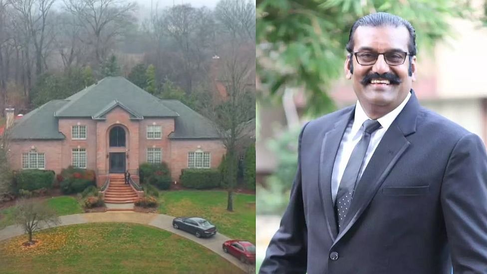 பேஸ்கட் பால் கோர்ட் டூ ஒயின் அறை : பிரம்மாண்ட வீட்டில் வாழும் நடிகர் நெப்போலியன்!