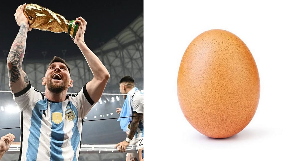 Instagram-ல் மெஸ்ஸி வீழ்த்திய முட்டை - ஒரு வினோத செய்தி !