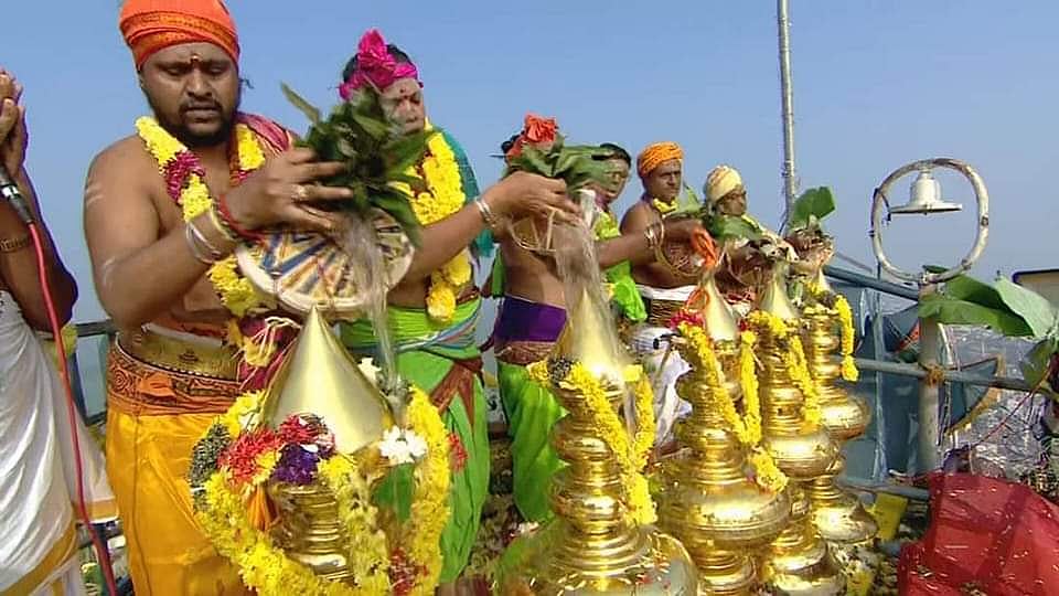 பழனி முருகன் கோவில் கும்பாபிஷேக விழா கோலாகலம் - திரண்ட பக்தர்கள் 