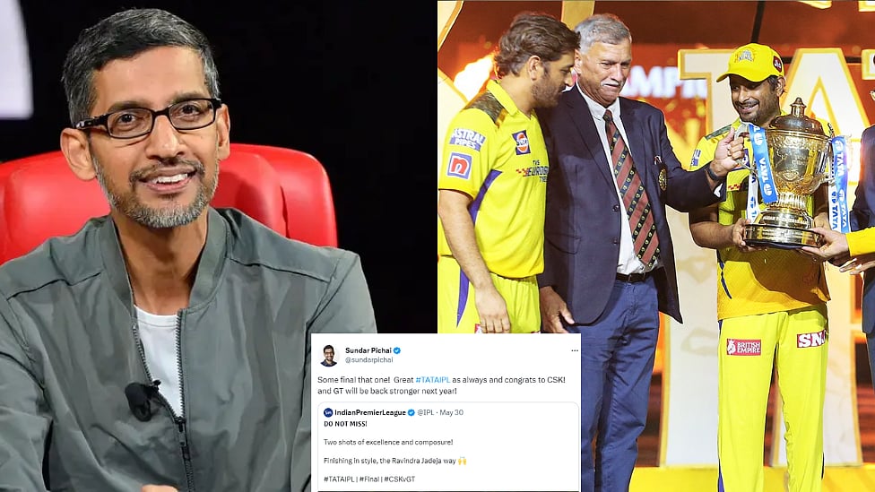 சுந்தர் பிச்சை: Chennai Super Kingsஐ பாராட்டிய கூகுள் சிஇஓ - இணையத்தில் வைரலாகும் ட்வீட்
