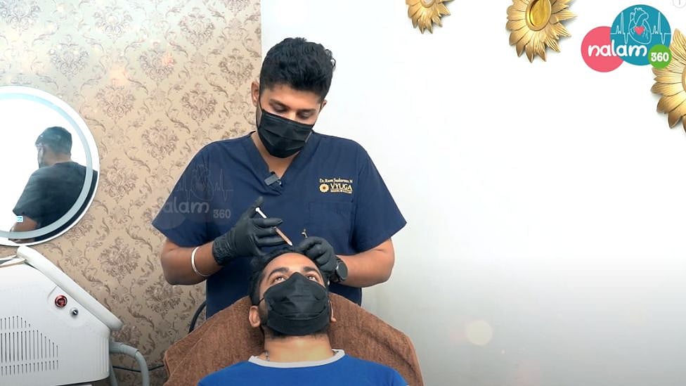 முடி உதிர்தல் பிரச்னைக்கு GFC சிகிச்சை சிறந்த தீர்வா? |Live demo Video