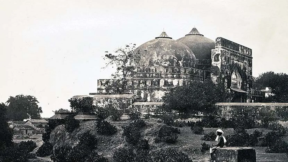 ধ্বংসের আগে বাবরি মসজিদ