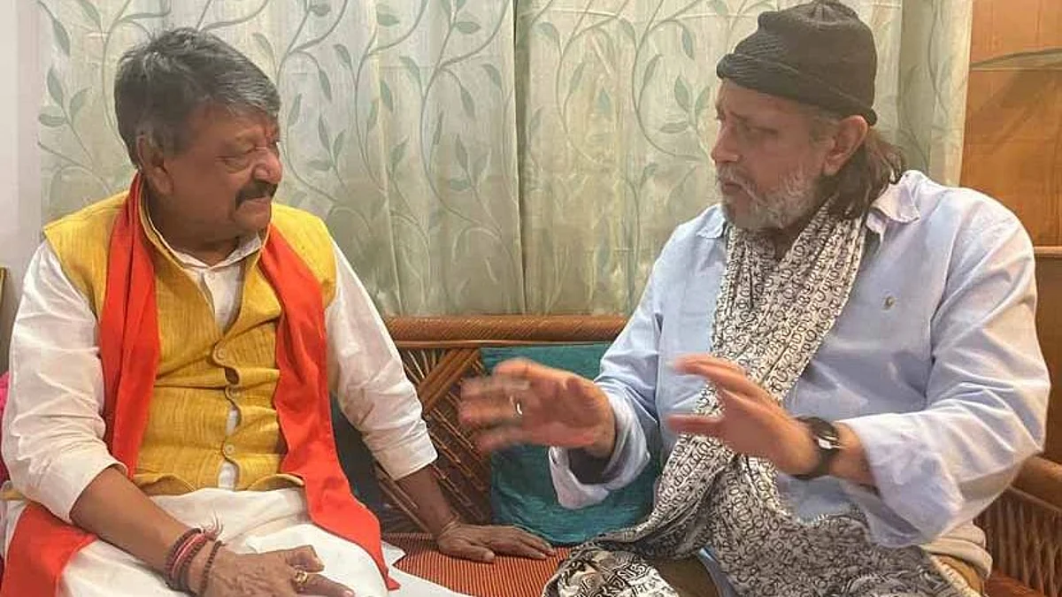 গভীর রাতে মিঠুন চক্রবর্তীর সঙ্গে সাক্ষাৎ বিজয়বর্গীয়র, বিজেপিতে যোগদান নিয়ে ফের গুঞ্জন