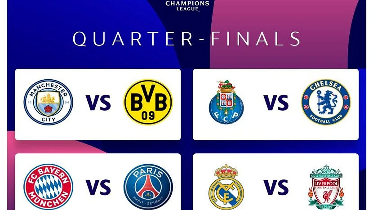 UEFA Champions League: কোয়ার্টার ফাইনালে কে কার মুখোমুখি?