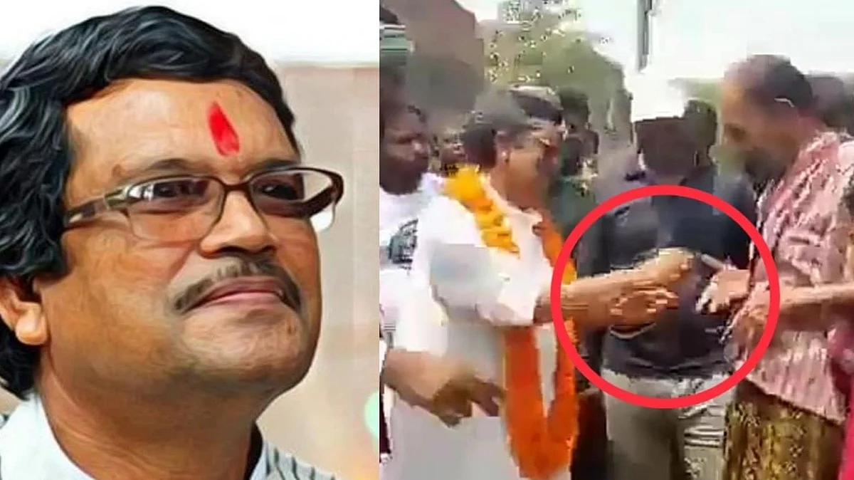 ভোটারদের টাকা দিচ্ছেন তৃণমূল প্রার্থী! নির্বাচনের কয়েক ঘণ্টা আগে বিতর্কে শান্তিরাম মাহাতো