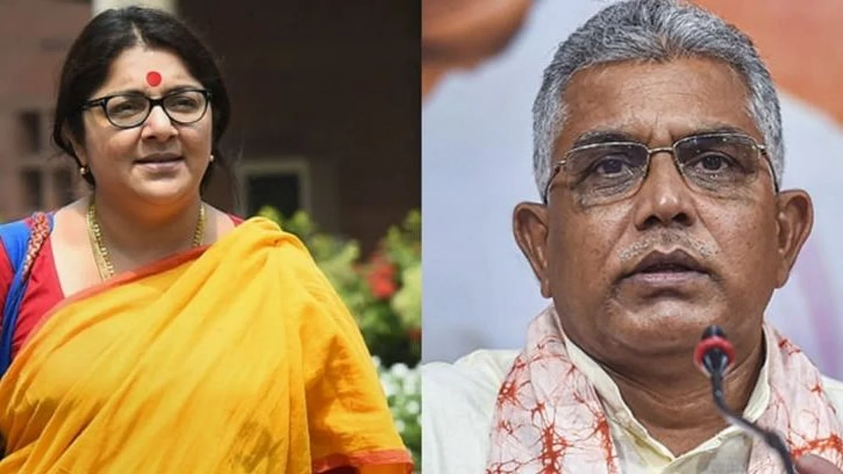 এবার দিলীপ ঘোষের “রগড়ে দেব” মন্তব্যের প্রতিবাদে মুখ খুললেন লকেট চট্টোপাধ্যায়