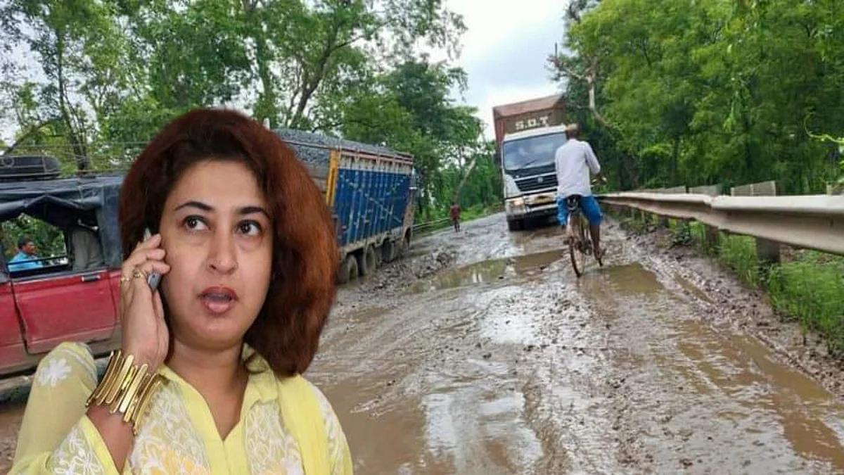 জাতীয় সড়ক সংস্কারের দাবি, ভাইরাল সাংসদ শতাব্দী রায়ের ব্যক্তিগত মোবাইল নাম্বার