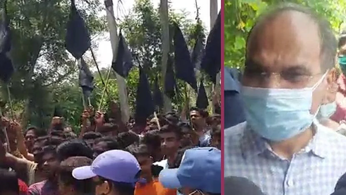 West Bengal: রানীনগরে অধীর চৌধুরীকে ঝাঁটা, কালো পতাকা - অভিযোগ তৃণমূলের দিকে