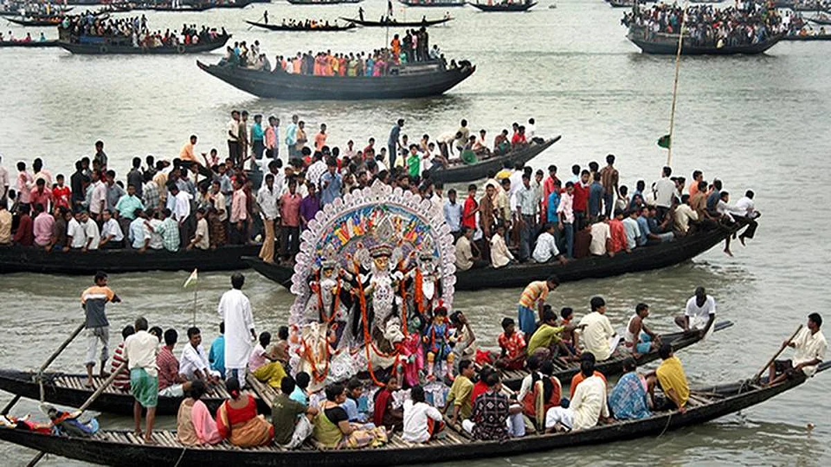 দুর্গা প্রতিমা বিসর্জনে আর মিলন হবে না দুই বাংলার