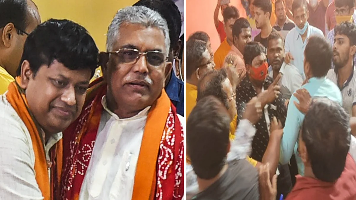 BJP: সুকান্ত-দিলীপের উপস্থিতিতে বিজেপি কর্মীদের মারামারি, ভাংচুরের ঘটনায় বহিষ্কৃত ৪