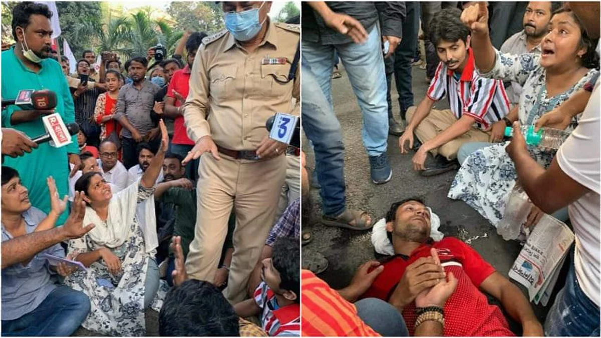 গ্রুপ ডি নিয়োগে দুর্নীতির প্রতিবাদে SFI-DYFI-এর SSC ভবন অভিযান ঘিরে ধুন্ধুমার, গ্রেফতার একাধিক