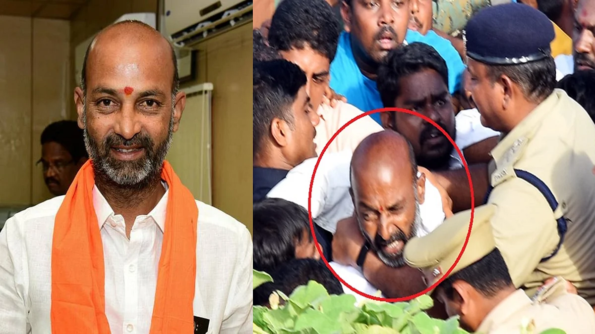 লোহার গেট ভেঙে ভিতরে ঢুকে লাঠিচার্জ পুলিশের, গ্রেপ্তার তেলেঙ্গানার বিজেপি সভাপতি, ক্ষুব্ধ নাড্ডা