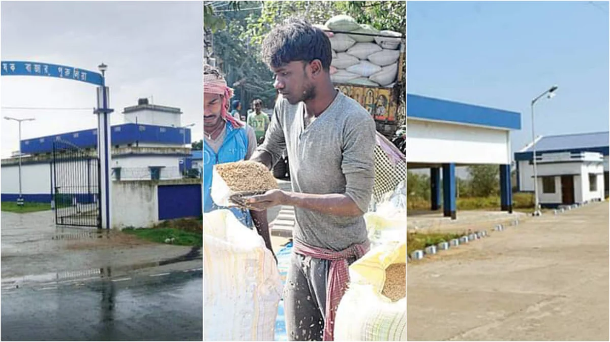 কোথাও শাসক দলের কার্যালয়, কোথাও বা গ্যারেজ - রাজ্যের বেশিরভাগ কিষান মান্ডিতেই ধান কেনাবেচা বন্ধ