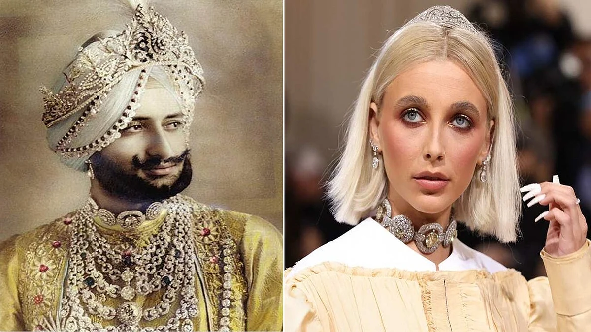 MET GALA MEET 2022: বিতর্কে এমা চেম্বারলিন - পাতিয়ালার রাজার হারিয়ে যাওয়া গয়না পরে ফটোশ্যুট