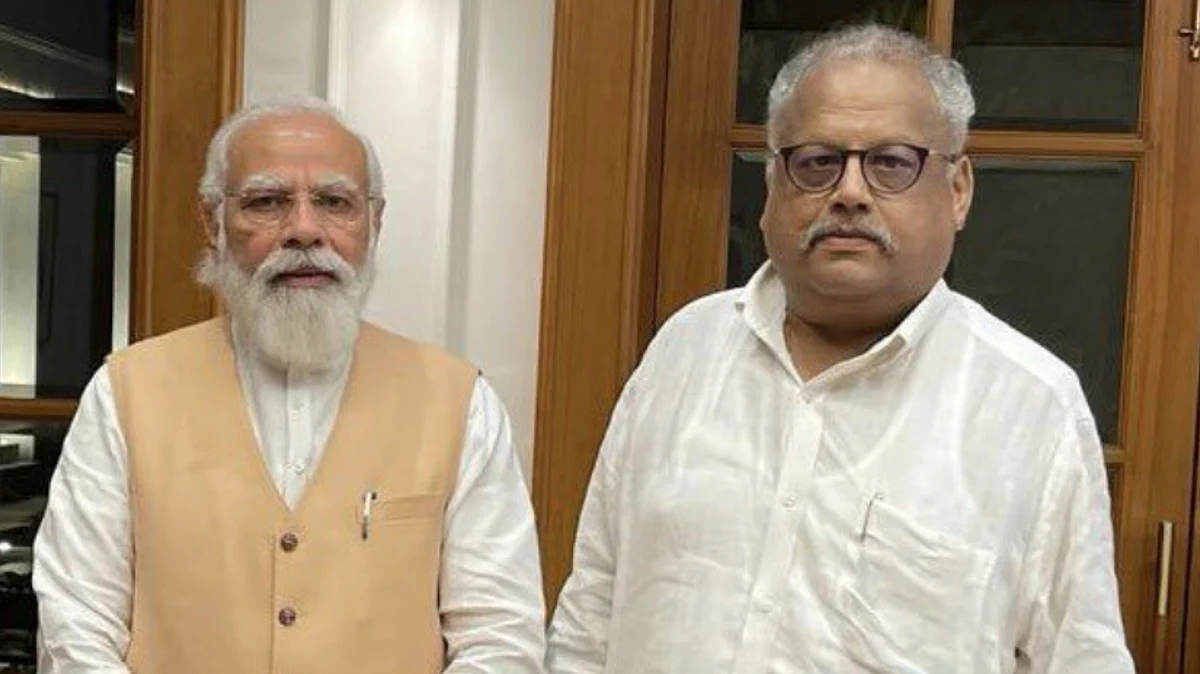 প্রধানমন্ত্রী নরেন্দ্র মোদির সাথে রাকেশ ঝুনঝুনওয়ালা
