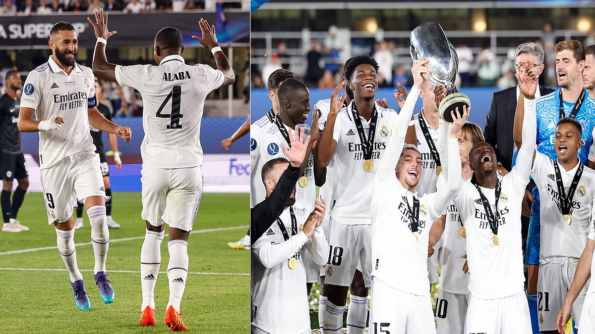 UEFA Super Cup : ফ্রাঙ্কফুর্টকে হারিয়ে খেতাব রিয়াল মাদ্রিদের, কিংবদন্তী রাউলকে টপকালেন বেনজেমা