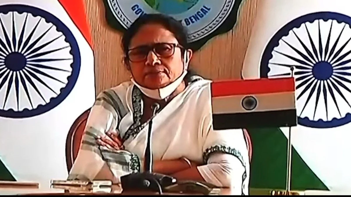 সাংবাদিক সম্মেলনে মুখ্যমন্ত্রী মমতা বন্দ্যোপাধ্যায়