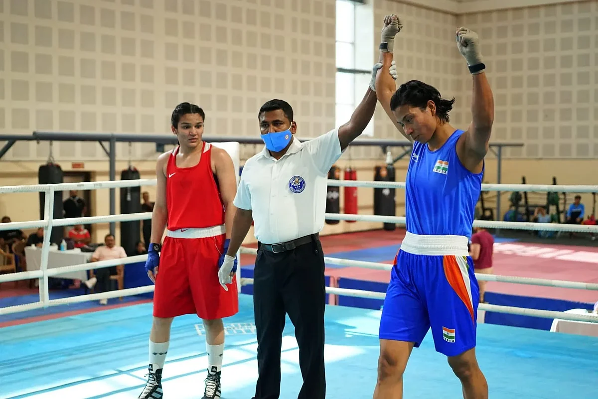 Lovlina Borgohain wins five straight bouts| Image: Twitter/ Lovlina Borgohain