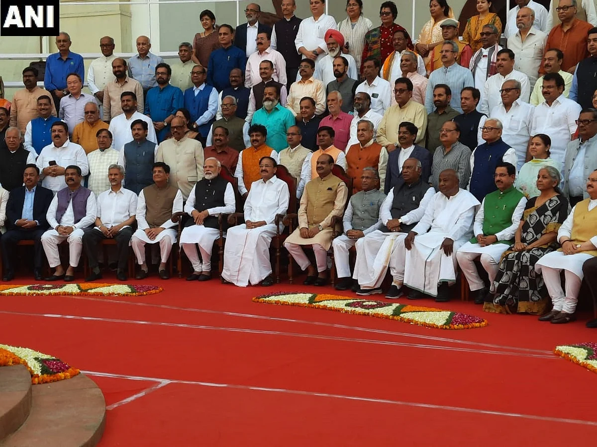 72 Retiring Rajya Sabha Members (Courtesy ANI)