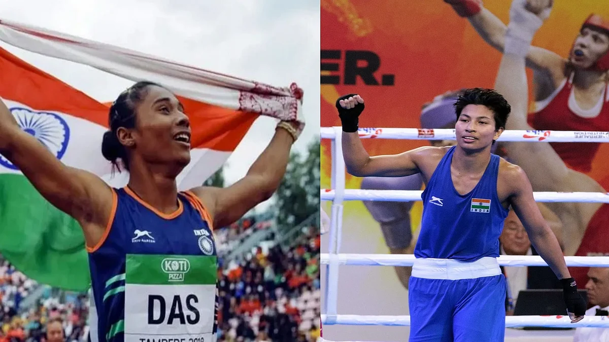 Hima Das(left) | Lovlina Borgohain(right)