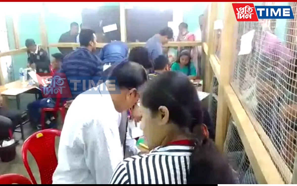Counting of votes underway with BJP leading