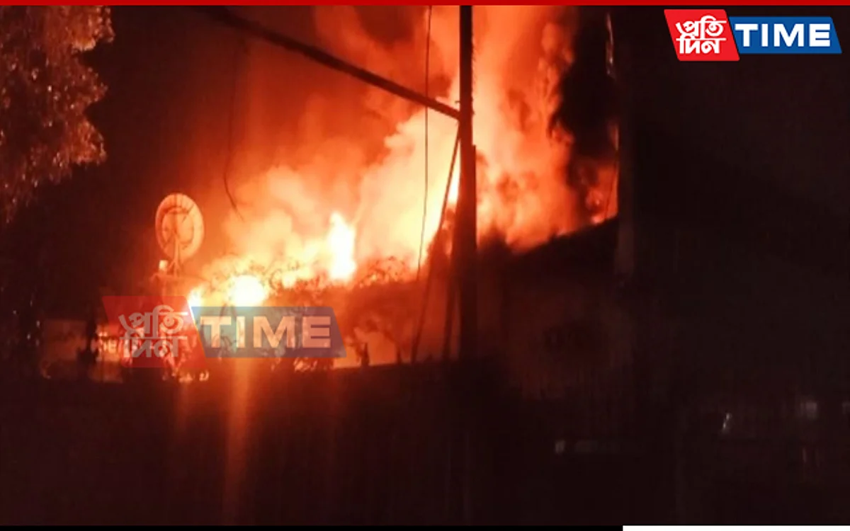 Massive fire at Tezpur in Assam