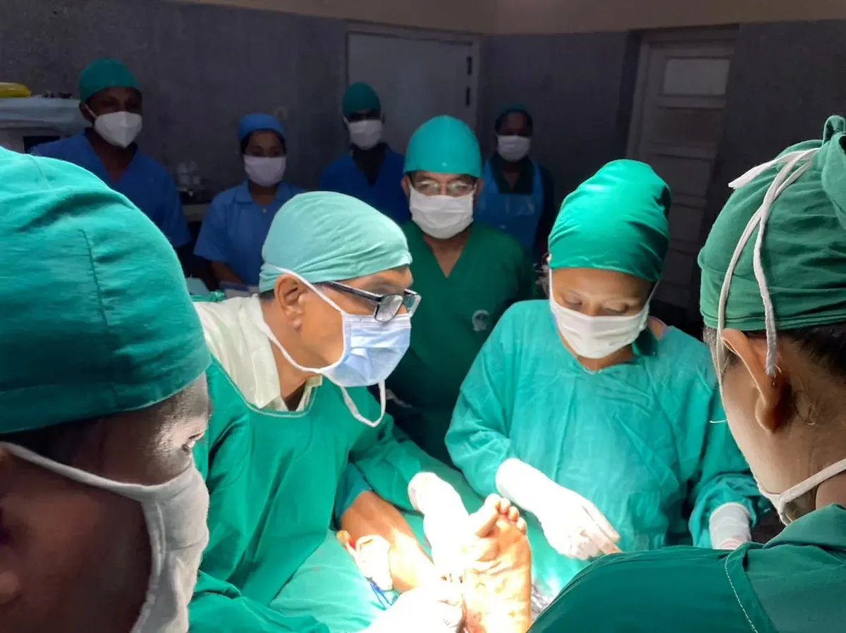 Dr. Jerry Joshua performs RCS at Catholic Hospital in Biswanath