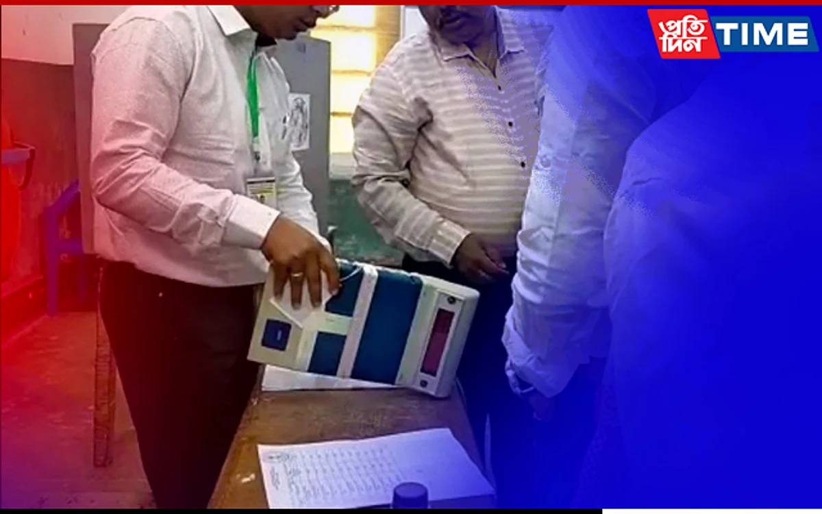 EVM malfunction at polling station in Digboi