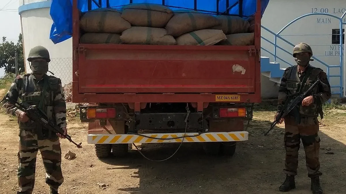 Assam Rifles Seize Massive Consignment Of Areca Nuts In Mizoram