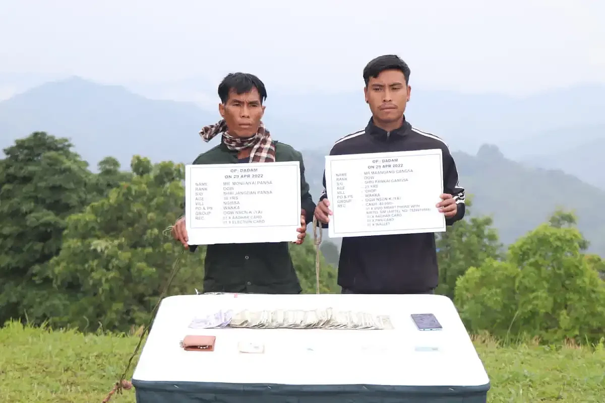 Security Forces Detain 2 NSCN-K(YA) Workers In Joint Operation