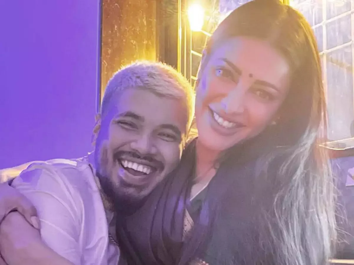 Shruti Haasan with boyfriend Shantanu Hazarika