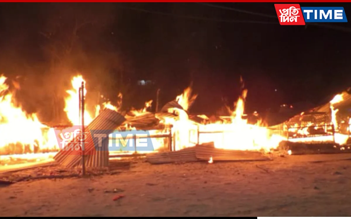 A major fire broke out last night in Assam's Duliajan
