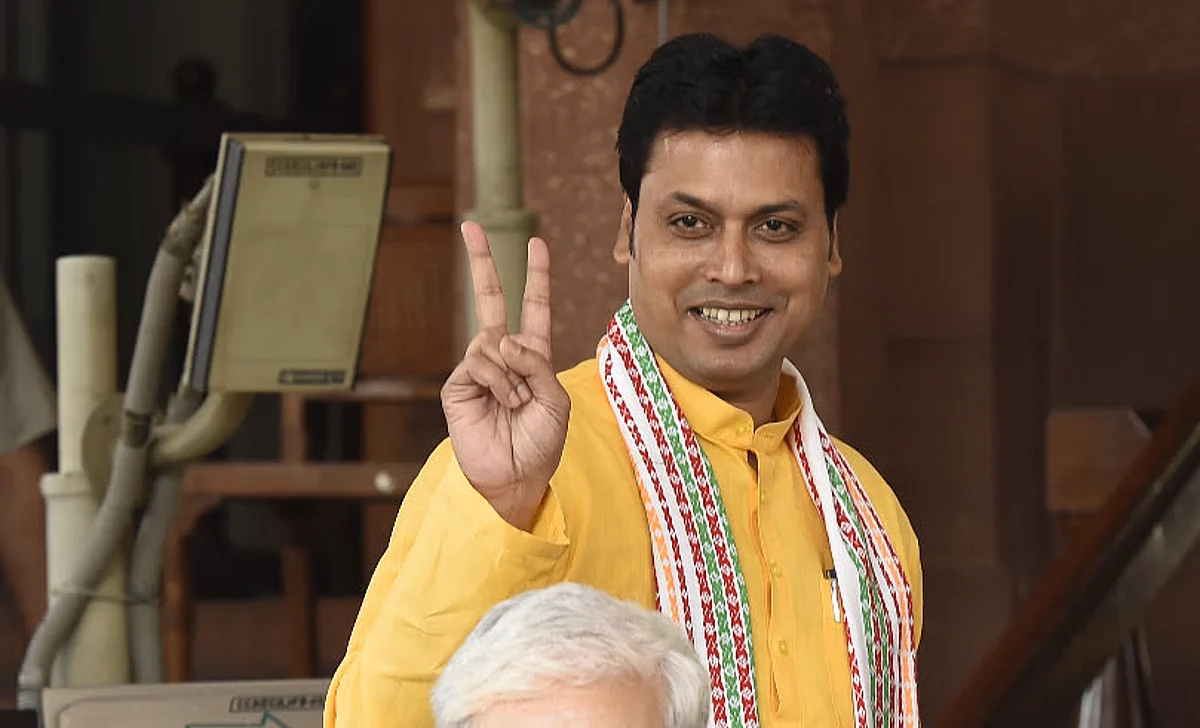 Former Tripura CM Biplab Deb Saved From Chopper Mishap