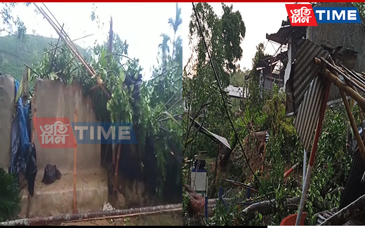Assam: Storm Cause Severe Damage in Cachar