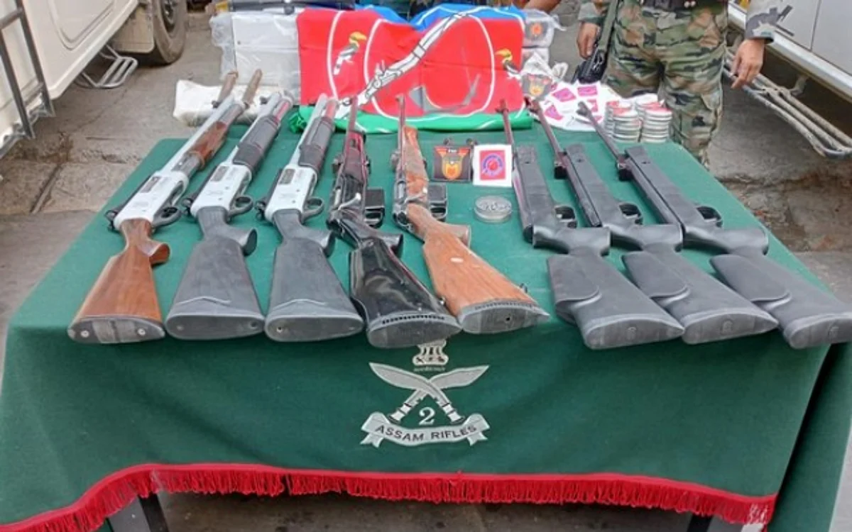 Assam Rifles Recovers Huge Cache Of Arms, Explosives In Mizoram