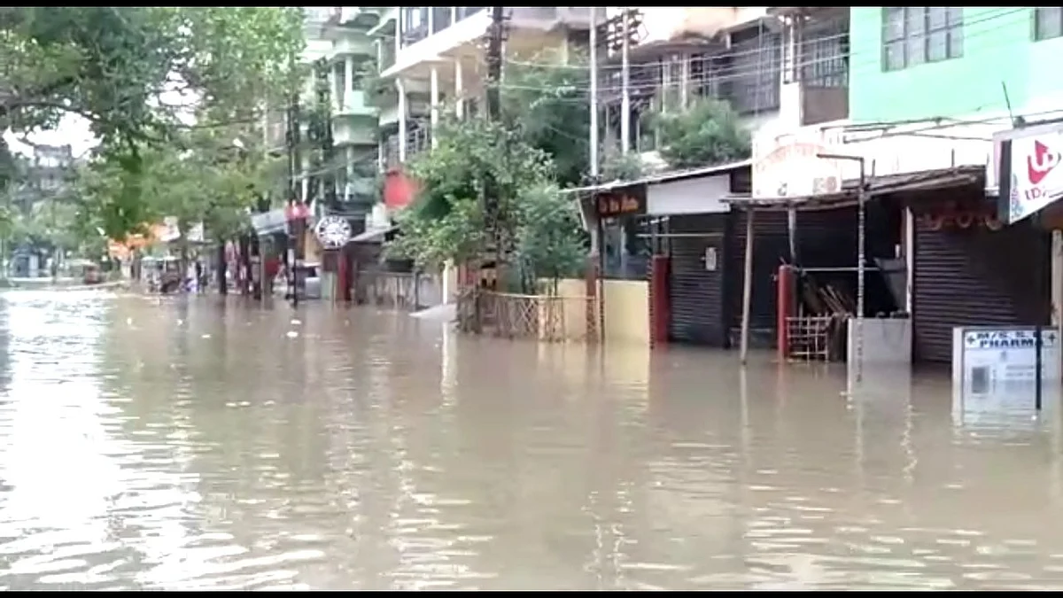 Flood waters inundate several areas Silchar