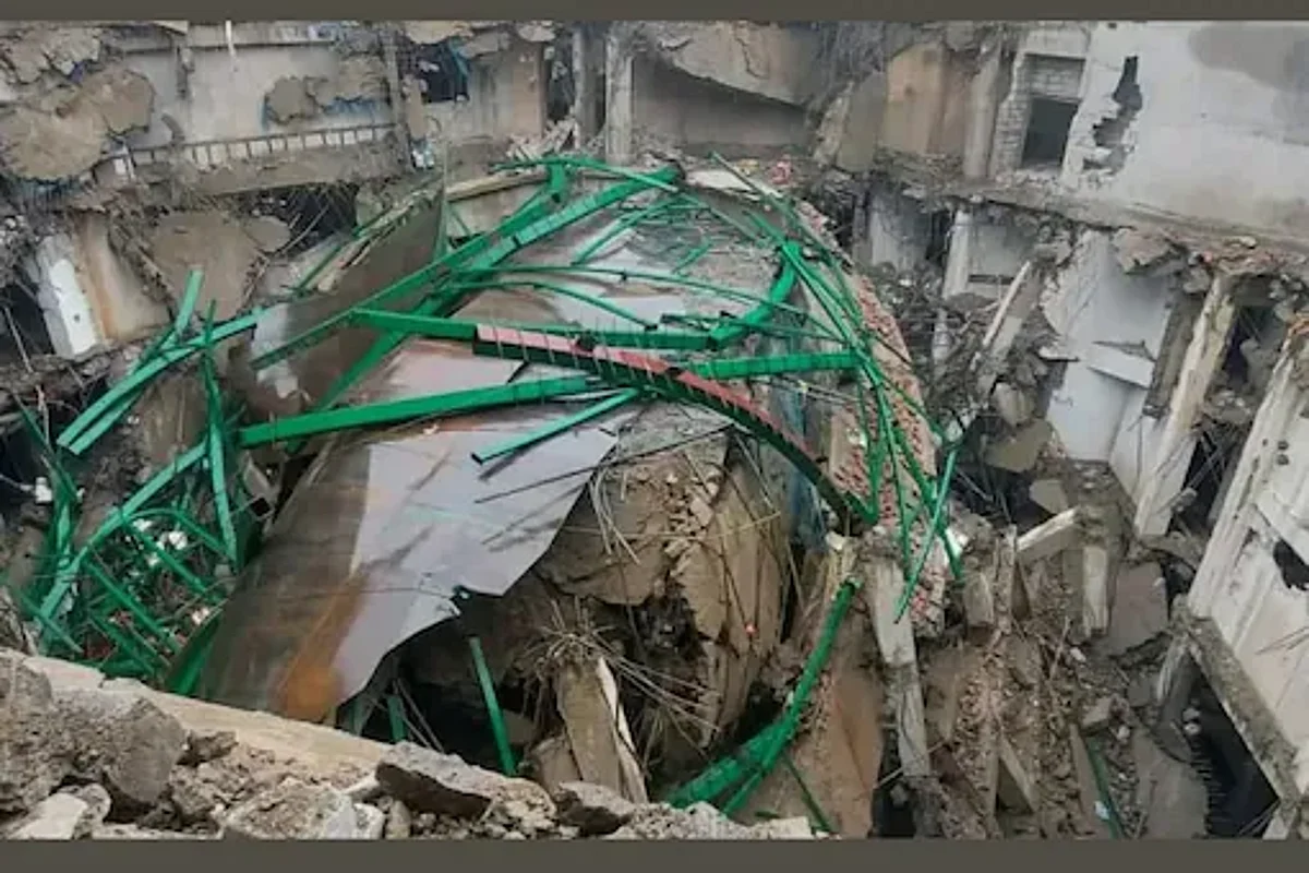 Newly Constructed Dome of Meghalaya Assembly Collapses