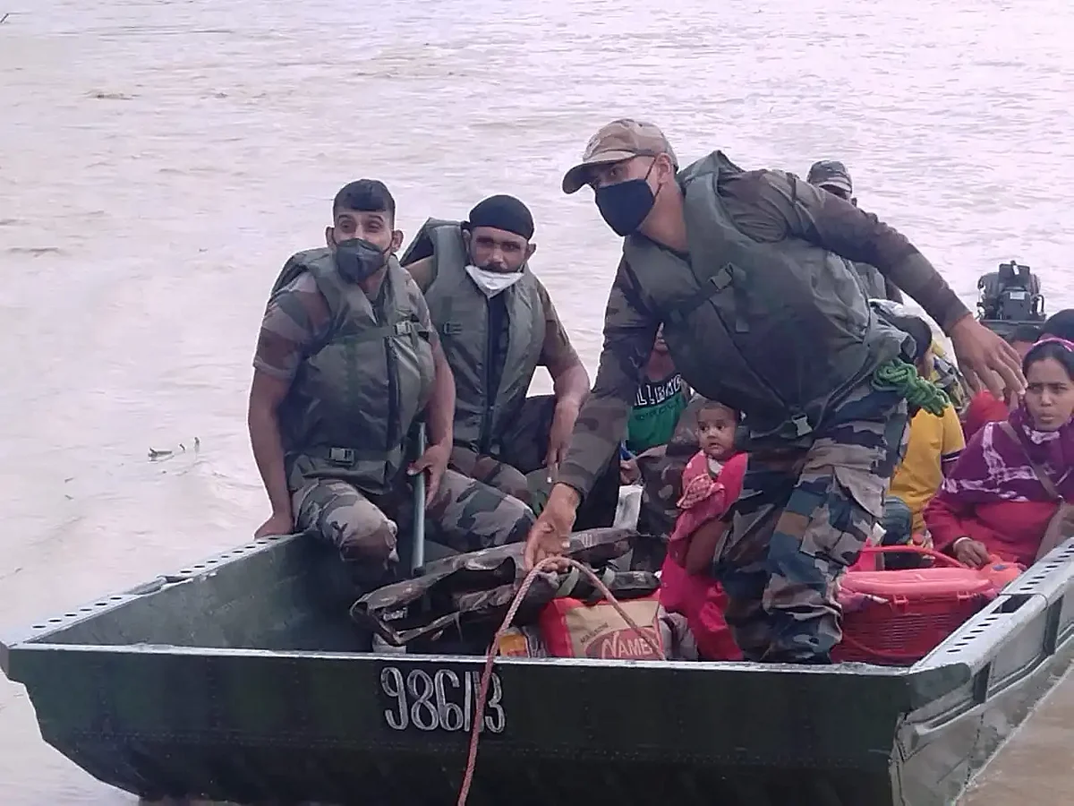 Indian army launches flood relief operations in Hojai
