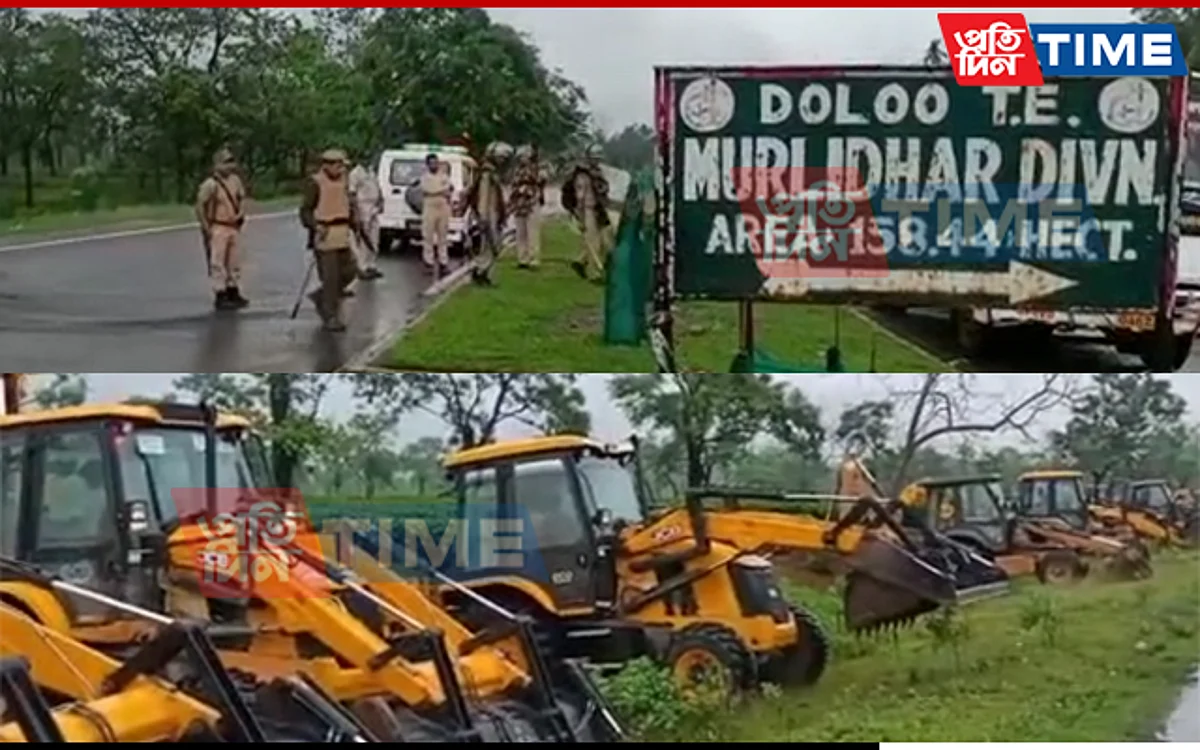 Doloo tea estate in Cachar district