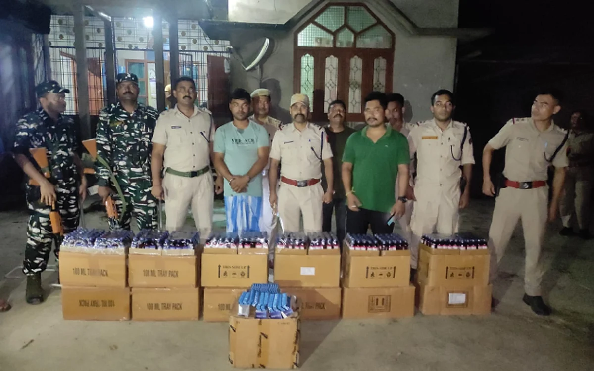 Karimganj police seized huge quantities of illicit substances | Image: ANI