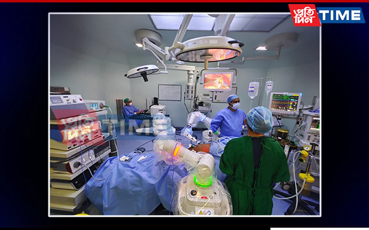 Robotic surgery on 13-year-old at Swagat Hospital in Guwahati