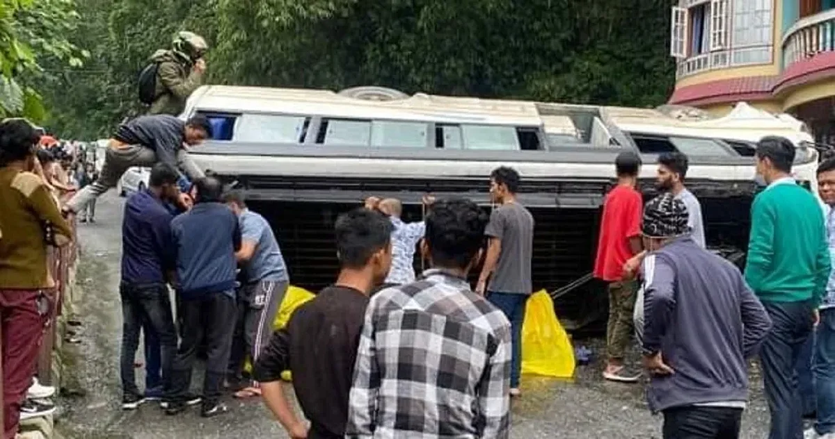 Jharkhand students injured in accident in Sikkim's Gangtok