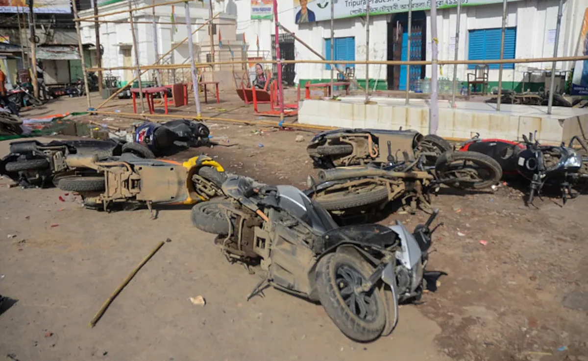 Post-poll clashes in Tripura left 19 injured