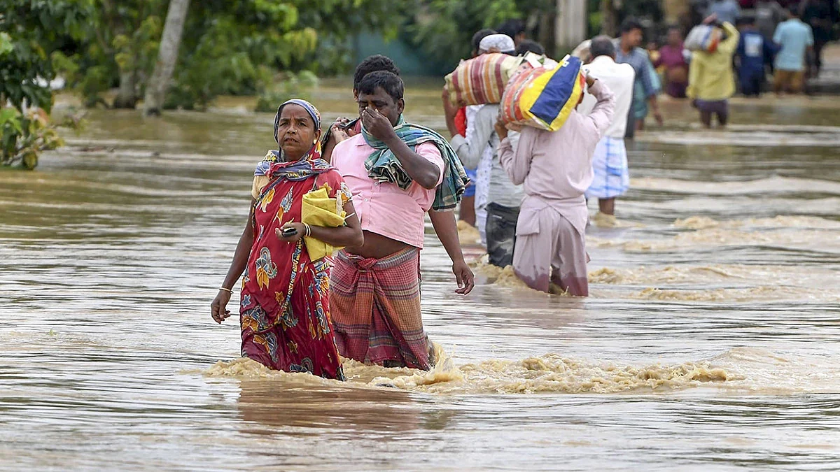Assam: Flooding In Several Parts Of Cachar