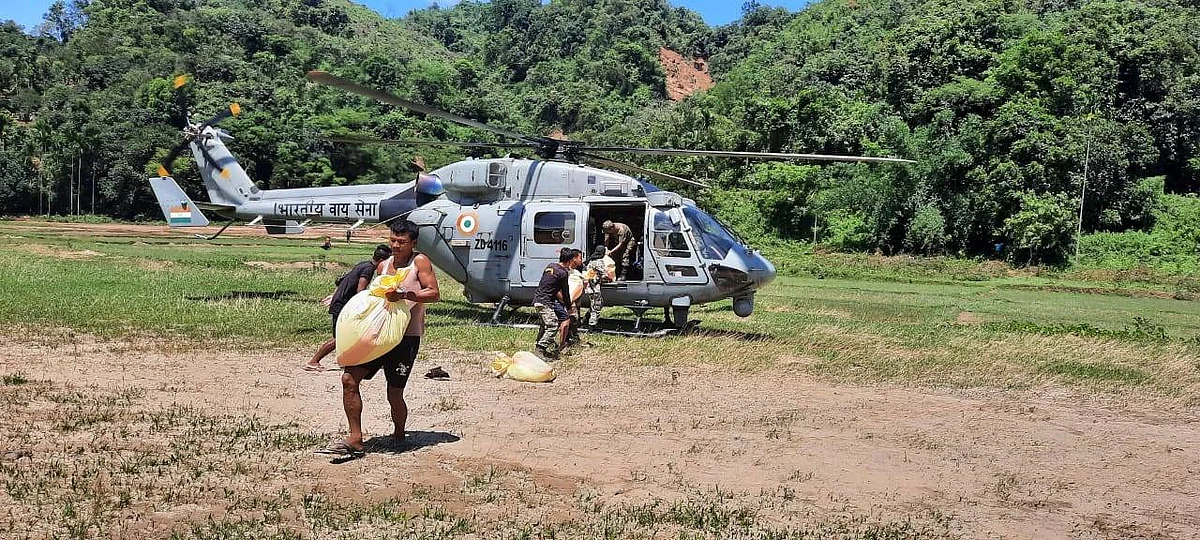 IAF airlifts relief materials to flood-hit Assam