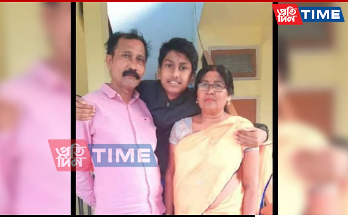 The family of three were killed on the spot in the accident in Nagaon in Assam