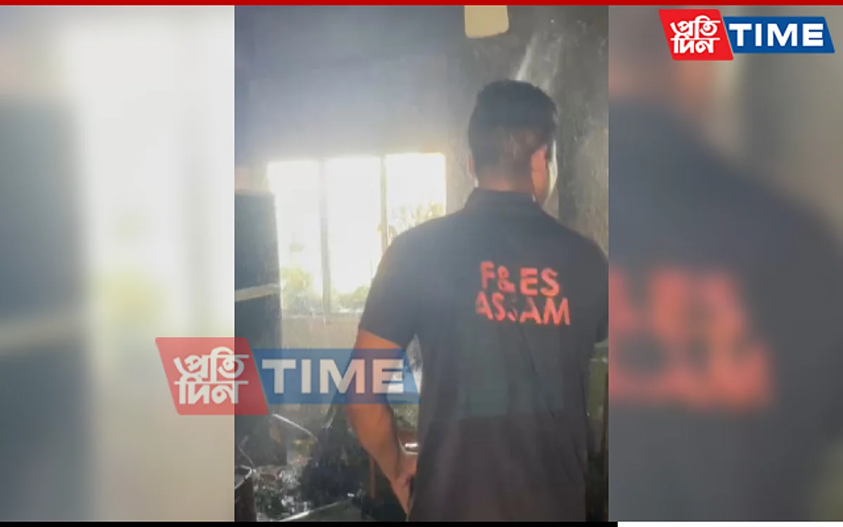 A major fire broke out in an apartment in Guwahati